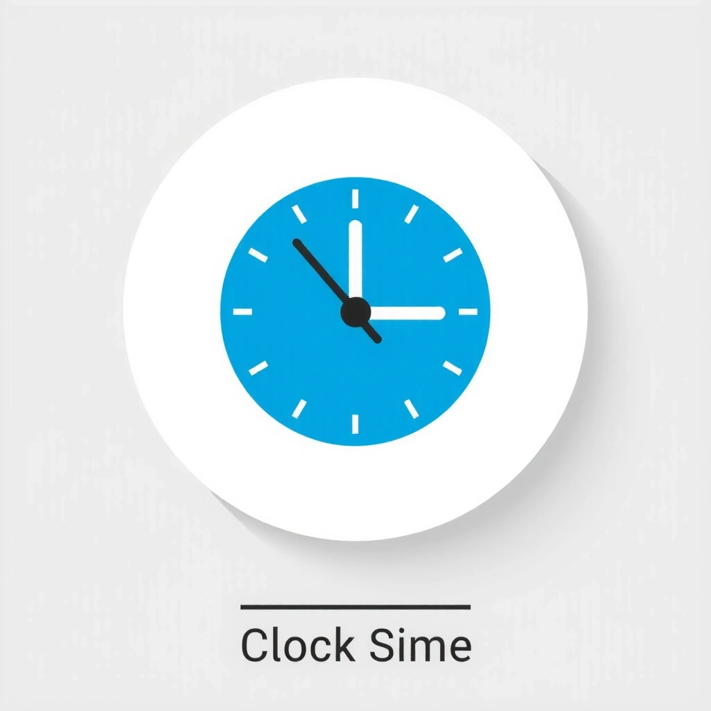Clock icon representing working hours