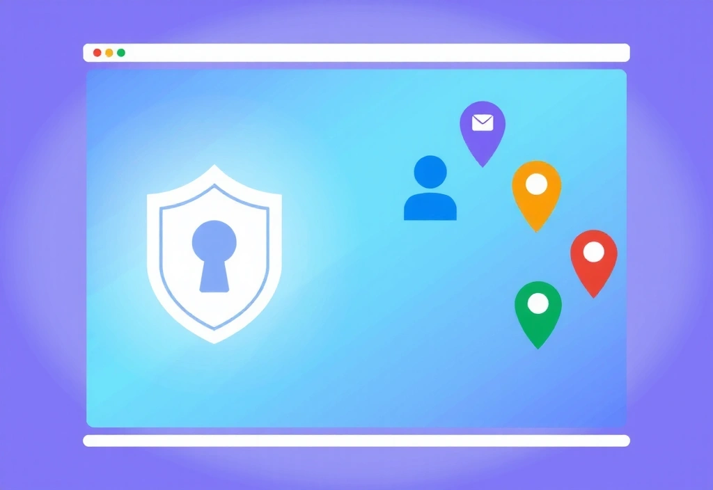 Digital privacy shield protecting user data on a screen