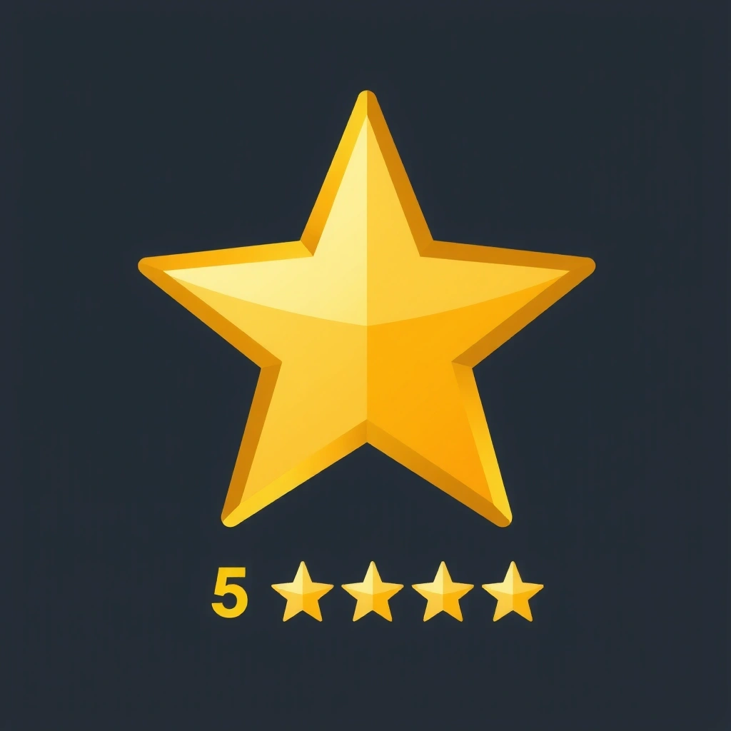 Star icon representing a 5-star rating