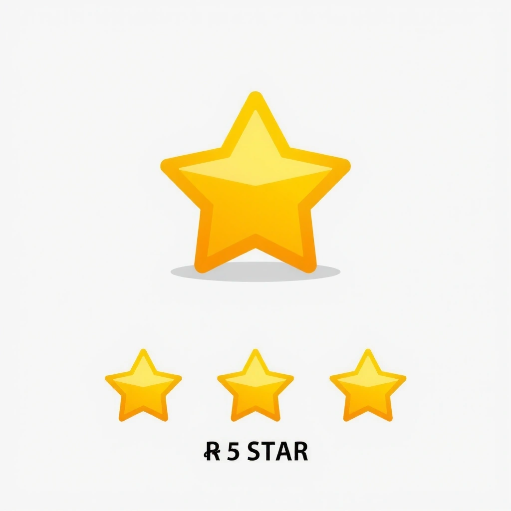 Star icon representing a 4.5-star rating