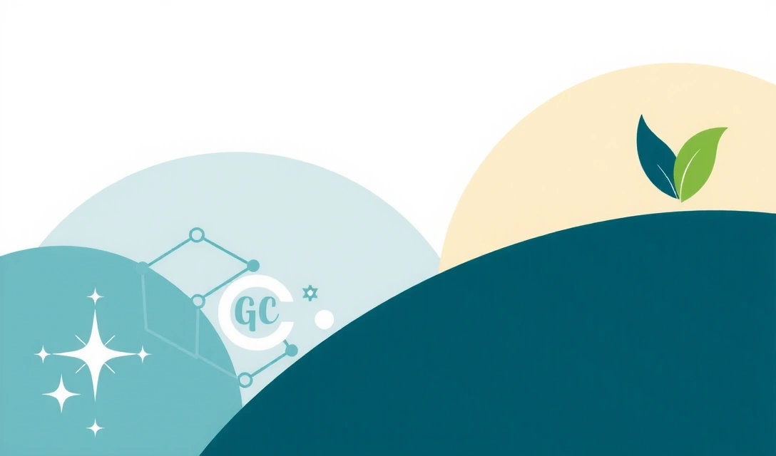 Abstract graphic representing trust, quality, and a clean environment