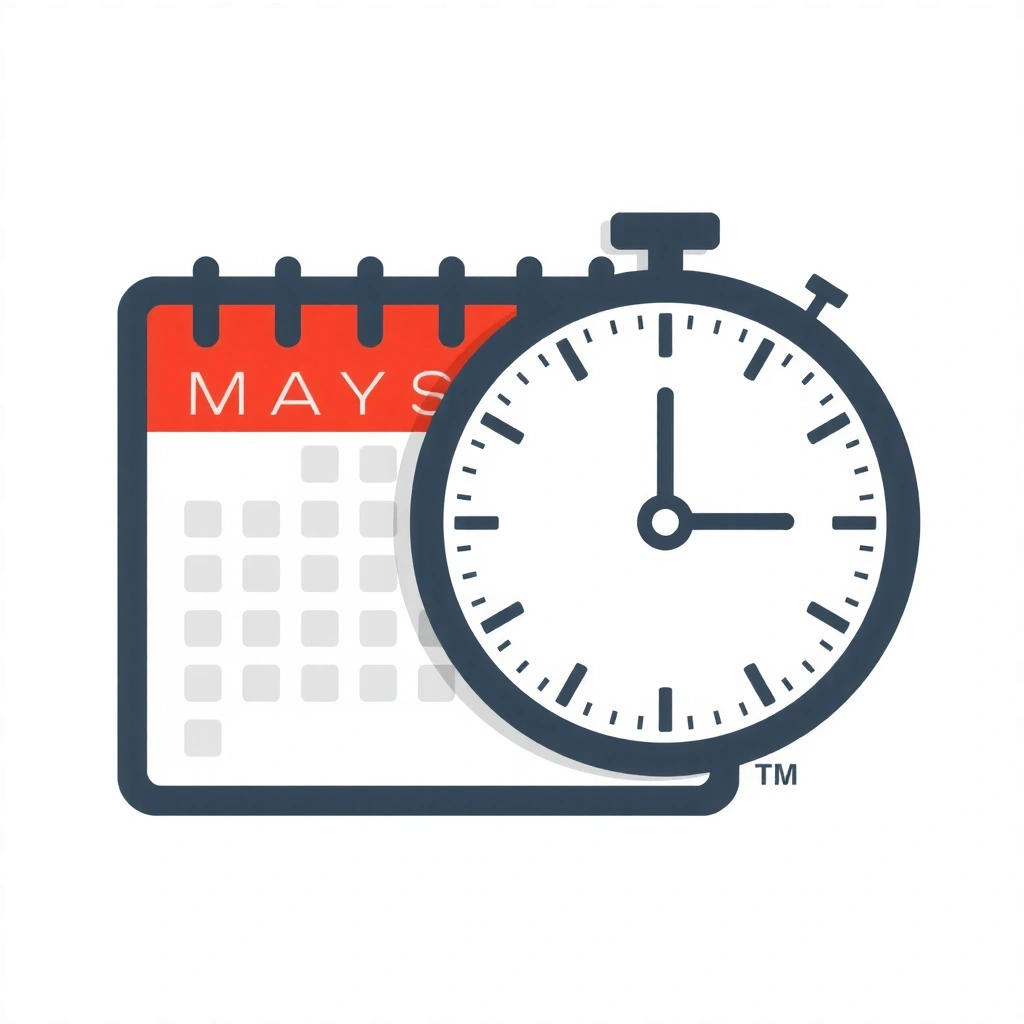 Calendar and clock icon