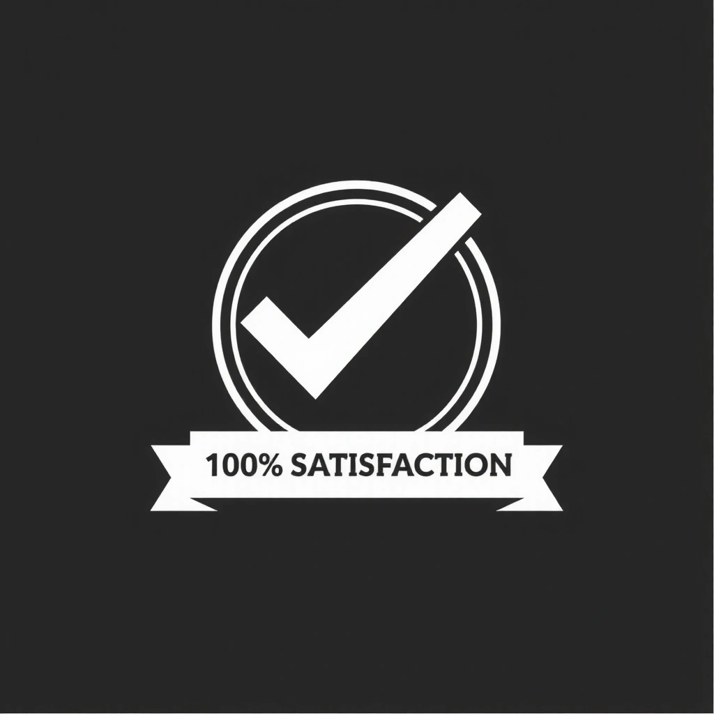 Satisfaction guarantee checkmark icon